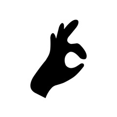 Posing Hand Silhouette