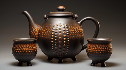 teapot and cup on the table