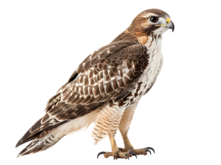A Cooper's Hawk (Accipiter cooperii) visits a backyard garen
