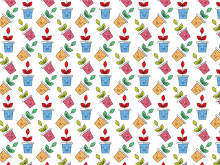 indoor plant pot vector design 3