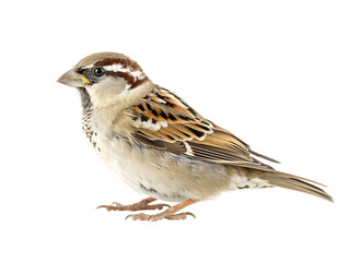 House Sparrow against white background