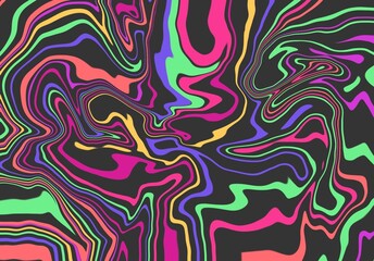 Natural Flow Rainbow Psychedelic Liquid Abstract Background