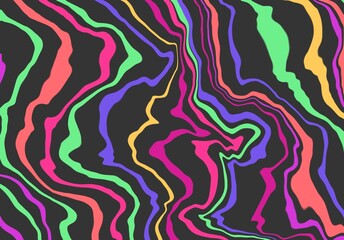 Natural Flow Rainbow Psychedelic Liquid Abstract Background