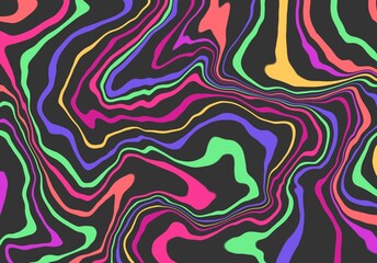 Natural Flow Rainbow Psychedelic Liquid Abstract Background