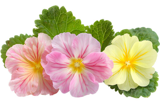 Primrose Flower isolated on transparent background. PNG file
