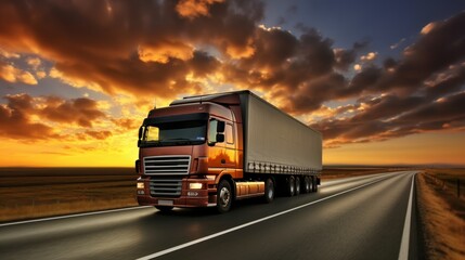 Advanced gps monitoring and tracking system for effective fleet management of trucks - obrazy, fototapety, plakaty