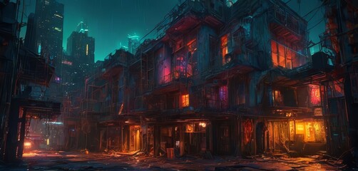 Obsolete Abodes: Eerie Glow of Abandoned Structures