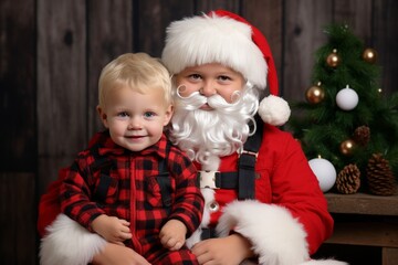 Fototapeta na wymiar Captivating collection of new years photos with santa claus - perfect for stock sales