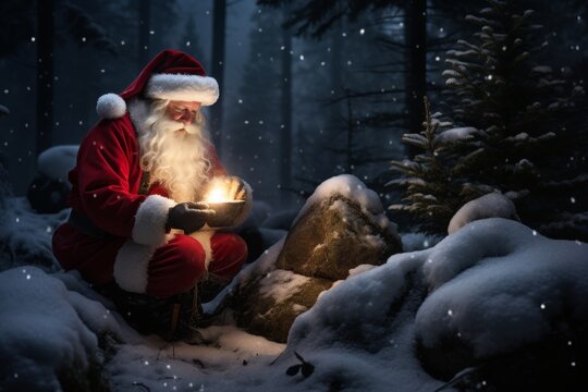 Festive new years santa claus pictures - celebrate the season with santa claus in beautiful images