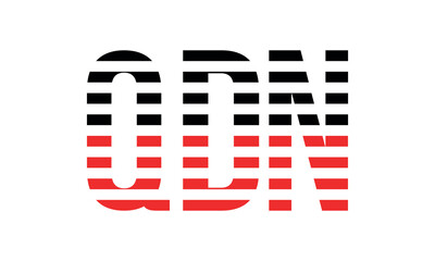 QDN three initial letter iconic line negative space minimal logo design vector template. monogram, abstract, wordmark, business, typography, minimalist, brand, company, flat, modern, unique, simple