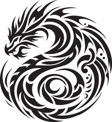 Tribal Dragon Scale Design