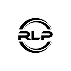 RLP letter logo design with white background in illustrator, vector logo modern alphabet font overlap style. calligraphy designs for logo, Poster, Invitation, etc.