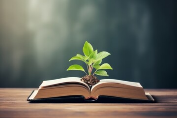 International literacy day. tree adorned with book leaves, symbolizing global education efforts
