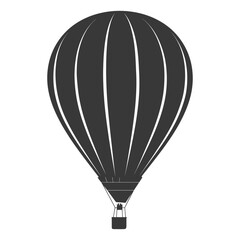 Obraz premium Silhouette air balloon black color only