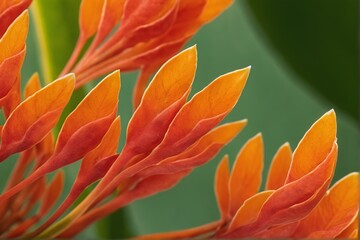 close-up of orange flower petals
