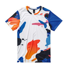 colorful t-shirt on a transparent background