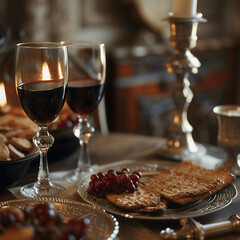 still life with wine