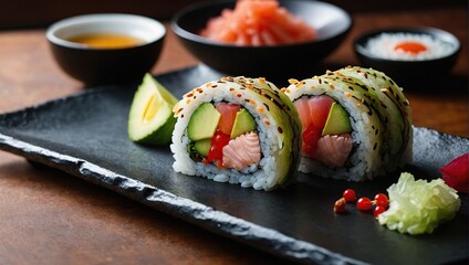  love heart shaped shushi roll for the passion and love of japanese sushi maki foor or fine dining