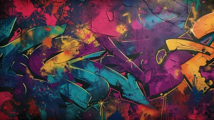 Tuinposter grafitti on the wall,ai © Alona