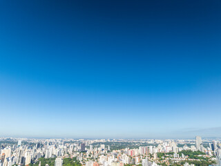 Foto aérea da região de Pinheiros em São Paulo, proxima ao cemitério do Araxá e tambem da avenida Paulista