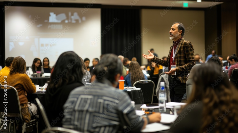 Wall mural breakout sessions featuring smaller group discussions, workshops, or presentations focused on specif