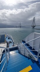 bridge of rio antirio in patra greece