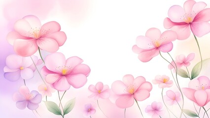 Fototapeta na wymiar Pink Tulips, Flowers, and Lilies Bouquet background