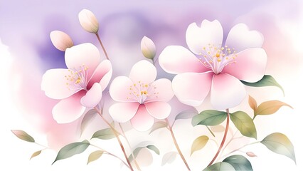 Fototapeta premium Pink Tulips, Flowers, and Lilies Bouquet background