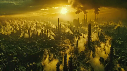 Futuristic City at Twilight, A Vision of Tomorrows Urban Landscape, Science Fiction Becomes Reality