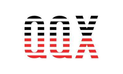 QQX three initial letter iconic line negative space minimal logo design vector template. monogram, abstract, wordmark, business, typography, minimalist, brand, company, flat, modern, unique, simple