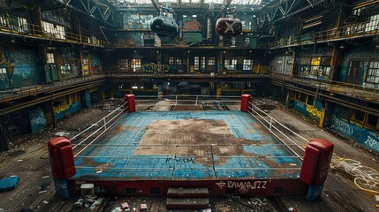 old school boxing ring