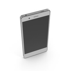 Realistic 3D smartphone mockup AD. Cellphone frame with blank display,  Modern smartphone, Mobile phone frame less blank screen, Template for infographics or presentation UI design interface