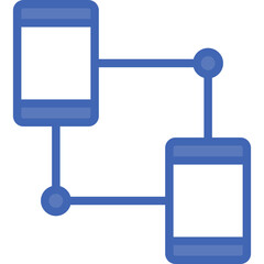 web-hosting-28 Vector Line Filled Blue Icon