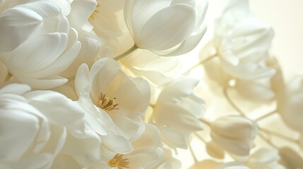Beautiful, quiet, white, elegant flowers, fresh elegant background image