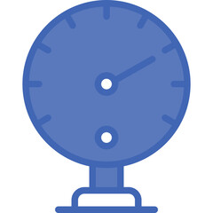 Pressure Vector Line Filled Blue Icon