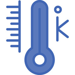 Kelvin Vector Line Filled Blue Icon