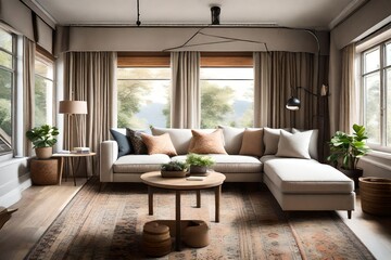 Fototapeta premium living room interior