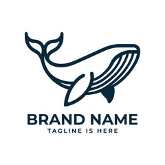 The whale logo represents majesty, tranquility, and depth, symbolizing wisdom and the vastness of the ocean.