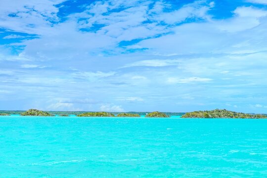 beach with blue sky
