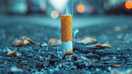 Implementing a smoke-free workplace policy and aiding employees to quit smoking is crucial for a healthier environment. - obrazy, fototapety, plakaty