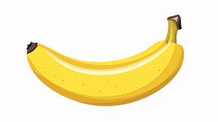 flat logo isolated banana fruit cartoon white background
