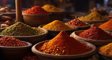 Artful Spice Ensemble: A Visual Delight for Culinary Enthusiasts