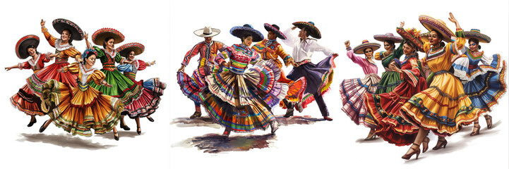 Fiesta Fantasia: A Whirlwind of Mariachi Melodies - obrazy, fototapety, plakaty