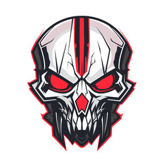 Skull esport vector logotype, logo skull, icon skull, sticker skull, symbol skull, emblem skull