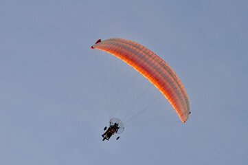 paraglider in the sky