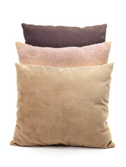 Soft colorful pillows.