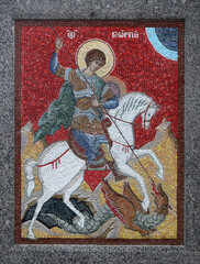 Mosaic panel - St. George the Victorious