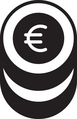 Pile of Euro Coins Icon