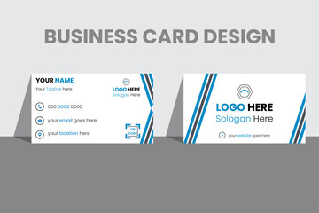  Business card for business and personal use. Vector illustration design.