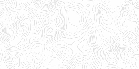 Lines the Topographic contour wave vector map seamless pattern. Geographic mountain relief. Abstract lines background. Contour maps. Vector illustration, Topo contour map design.